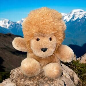 Vintage Gund Plush Roarry 1979 Baby Lion Stuffed Animal Nursery Decor Shower 8"